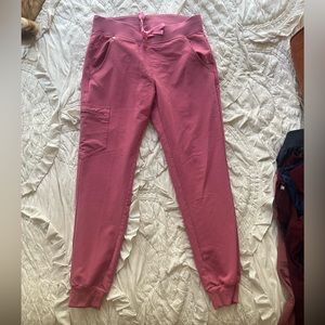 Figs Zamora Jogger Scrub pants -Breast Cancer Awareness Quartz